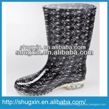 bota 2014 zapatos de lluvia casuales de jalea de moda para mujer